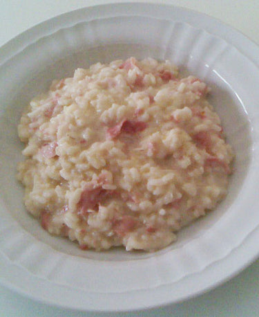 foto ricetta Risotto con robiola e prosciutto 
