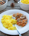 foto ricetta Riso all'orientale un po' milanese: Ossobuco in bianco con Riso Jasmine allo Zafferano 