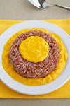 foto ricetta Riso rosso con salsa in giallo 
