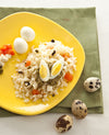 foto ricetta Insalata di riso con uova di quaglia e uova di seppia 