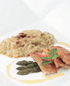 foto ricetta Riso con asparagi, affumicato di Pria e triglie 