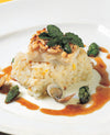 foto ricetta Riso Carnaroli con menta fresca e branzino in crosta di pinoli 