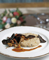 RISOTTO WITH SAUSAGES, ARTICHOKES AND BLACK TRUFFLES 