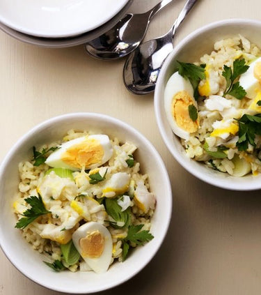 SMOKED HADDOCK, LEEK & MUSTARD RICE 
