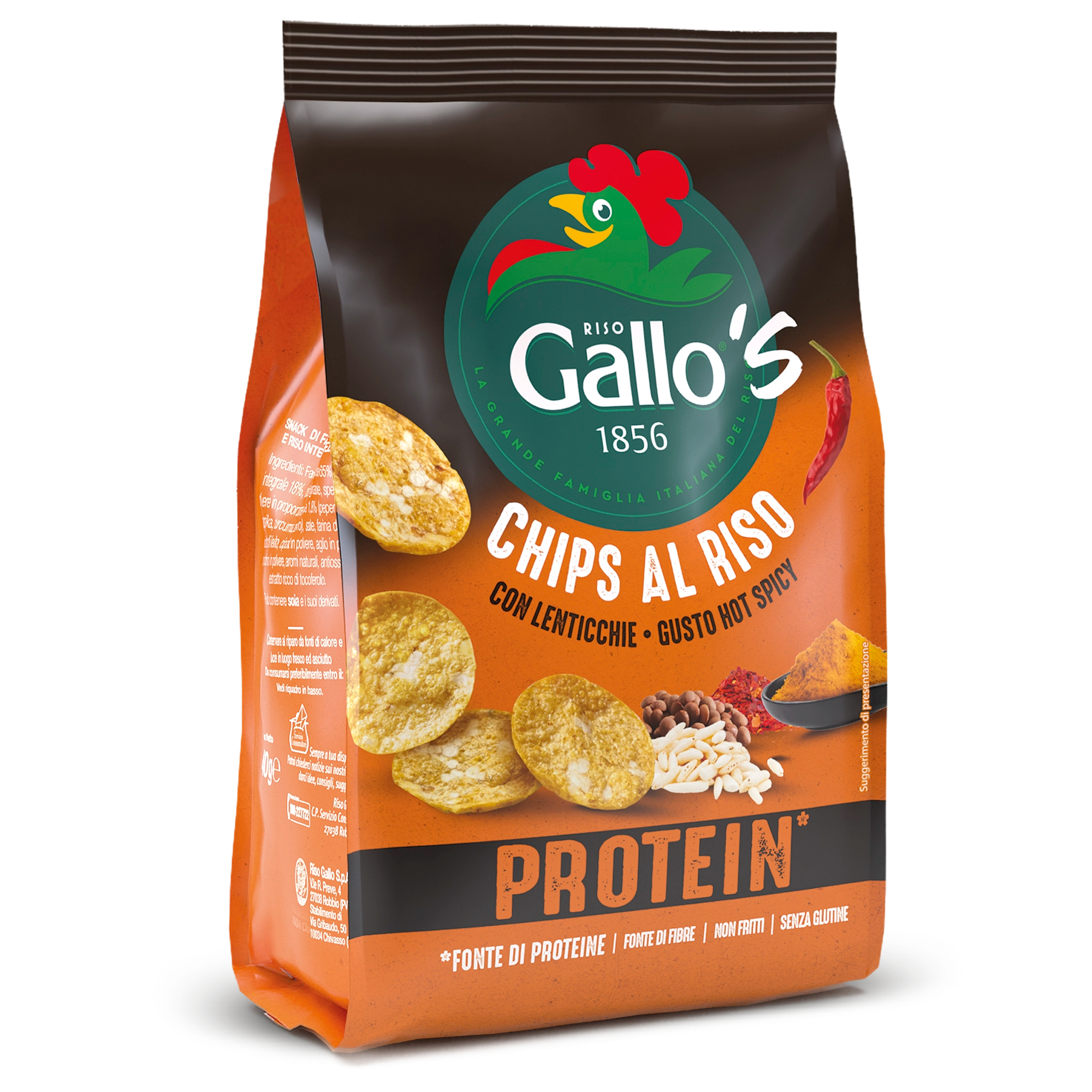 GALLO'S CHIPS PROTEIN GUSTO HOT SPICY 