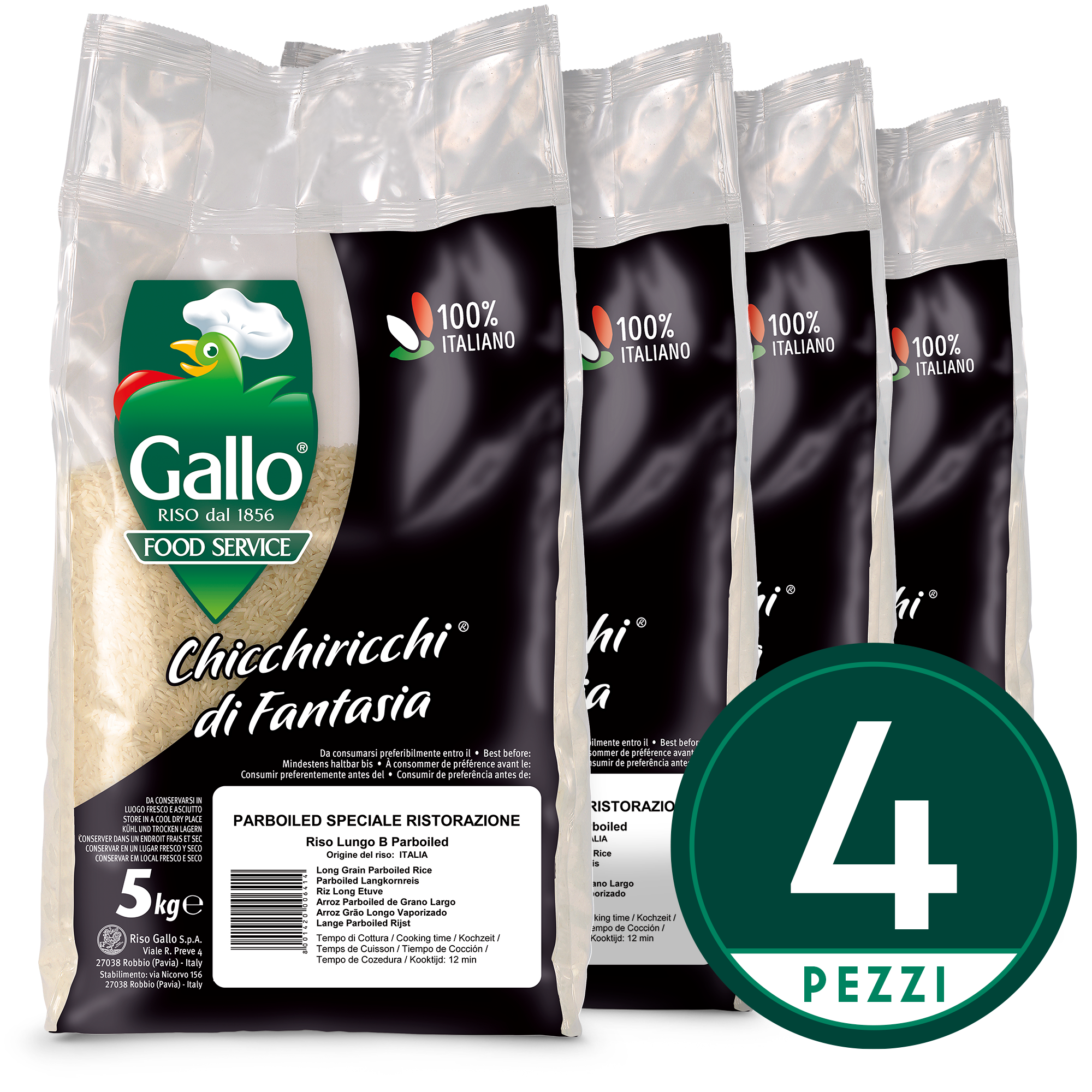 speciale ristorazione riso lungo parboiled riso gallo 