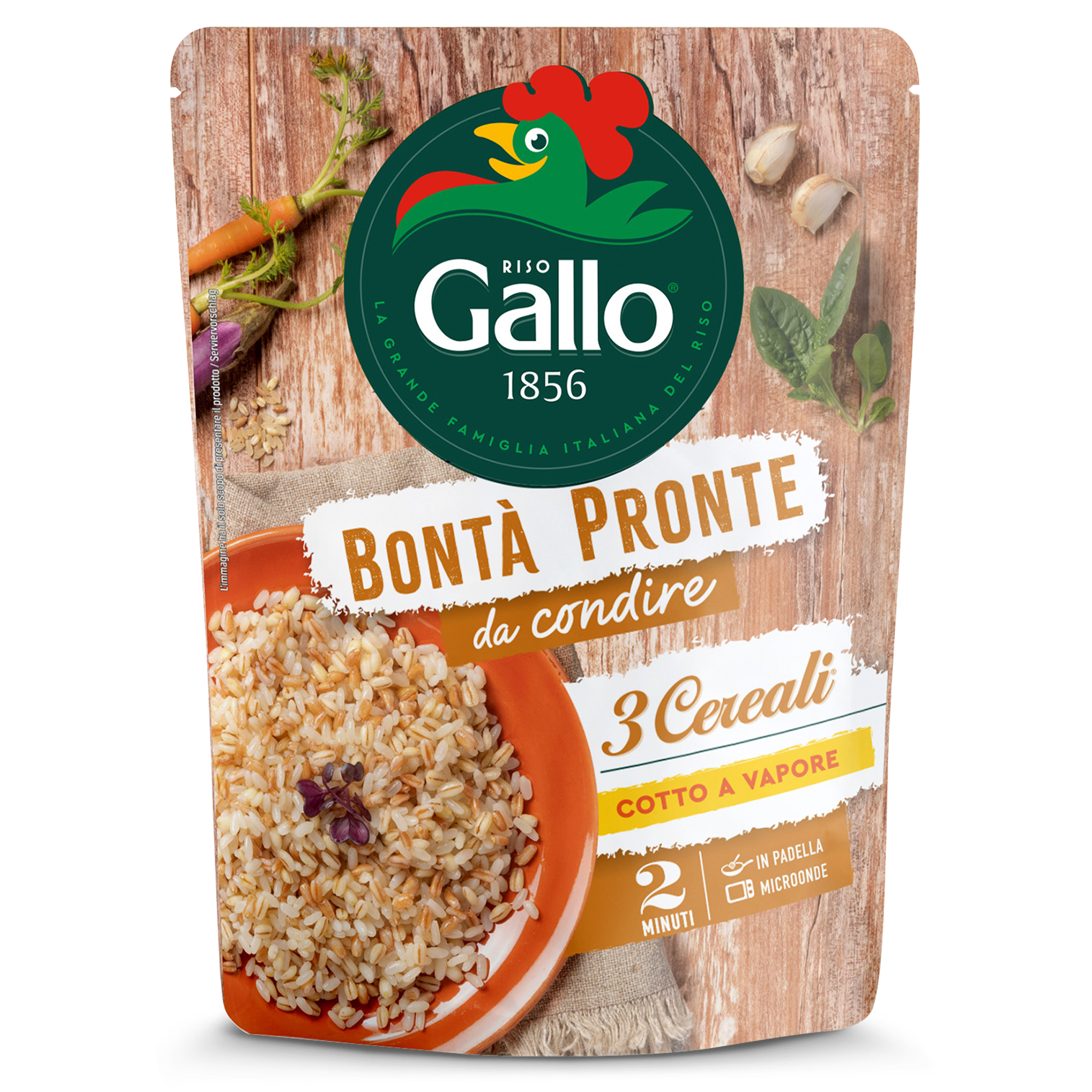 bontà pronte 3 cereali in 2 minuti riso gallo 