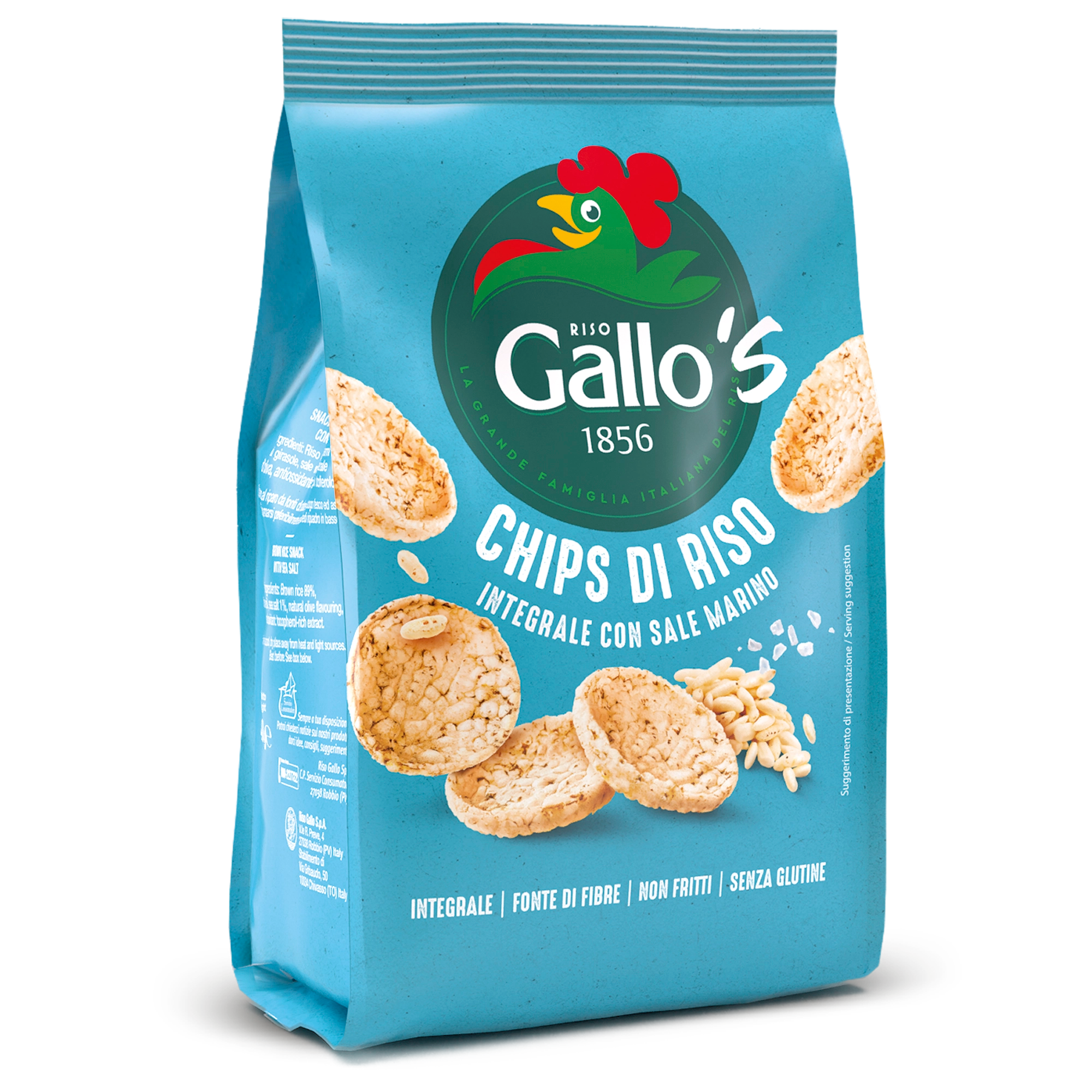GALLO'S CHIPS con Riso Integrale e sale marino 